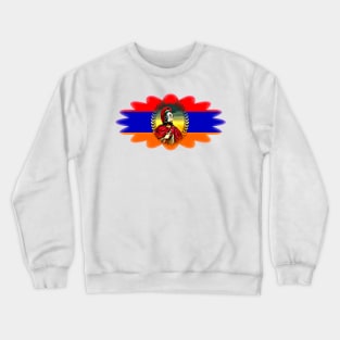 Armenian Flag With Vardan Mamikonyan Crewneck Sweatshirt